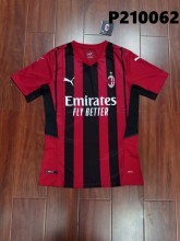 21/22 player version AC Milan Home jersey