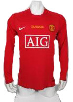 Mens Jersey Manchester  Home  Retro long sleeve  2007-2008
