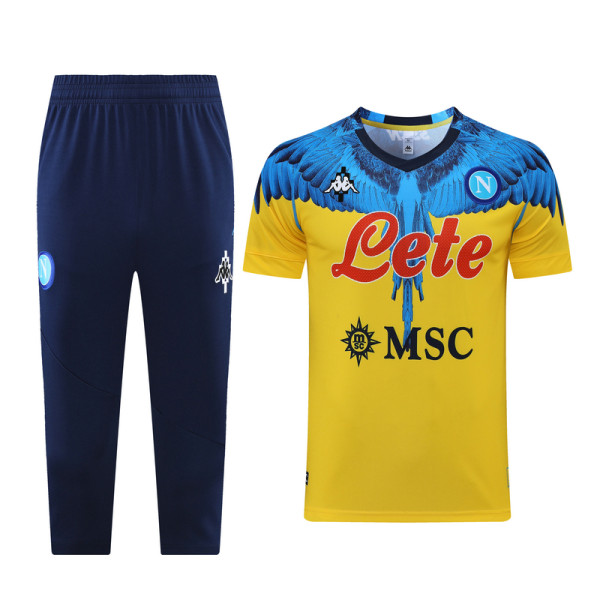 Mens Naples Training SuitsYellow cropped trousers2021