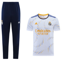 Mens Real Madrid Training SuitWhite trousers 2021