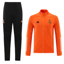 Mens Real Madrid Training Suit   Orange 2021