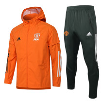 Mens Manchester United Training Suit  Orange  2021