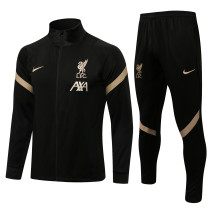 Mens Liverpool Training Suit High neck black 2021
