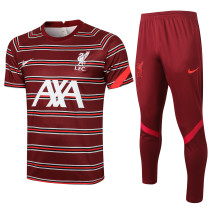 Mens Liverpool Training Suit Red (stripe)  red  2021