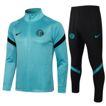 Mens AC Milan Training Suit High collar blue 2021