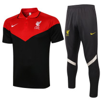 Mens Liverpool Training Suit  Top cut red    bottom cut black  2021
