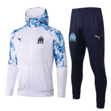 Mens Olympique Marseille Training Suit white2021