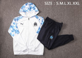 Mens Olympique Marseille Training Suit white2021
