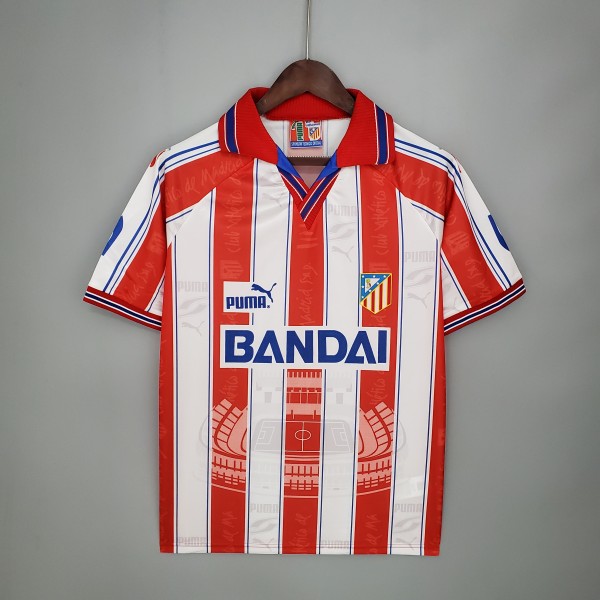 Retro  Atletico Madrid   Home Jersey Mens1996/1997