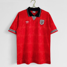 Retro   England   Away  Jersey Mens1990