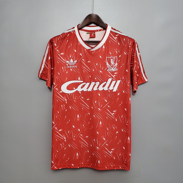 Retro  Liverpool  Home Jersey Mens 1989