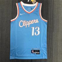 Mens Los Angeles Clippers Nike Blue 2022 Swingman Jersey - City Edition