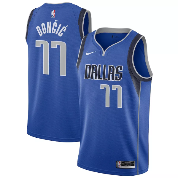 Mens Dallas Mavericks Nike Blue 2021 Swingman Jersey - Icon Edition