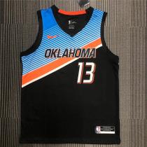 Mens Oklahoma City Thunder Nike Black Swingman Jersey - City Edition