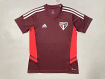 Mens Sao Paulo FC Short Training Jersey Mens Red 2022/2023
