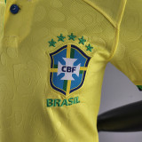 Kids Jersey Brazil World Cup home SIZE:16-28 2022-2023