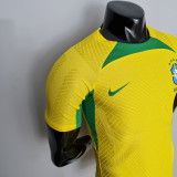 Mens Jersey  Brazil Training Suit Yellow player version 2022-23
