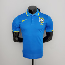 Mens Jersey POLO Brazil Blue S-XXL 2022-2023