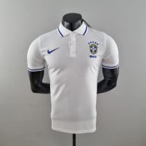 Mens Jersey POLO Brazil White S-XXL 2022-2023