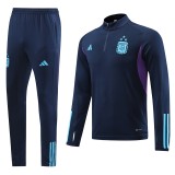 Mens Argentina Long Training Suit blue 2022/23