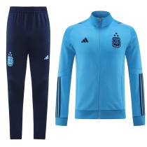 Mens New Suit  Argentina Long Training Suit Sky-blue 2022/23