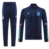 Mens Argentina Jacket + Pants Training Suit  blue 2022/23