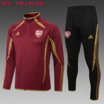 New Mens Arsenal	Red Jacket and Black Pants Training suit jersey 2022/23