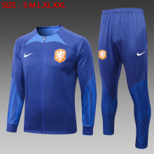 Mens Jersey Netherlands Training Suit Blue 2022/23