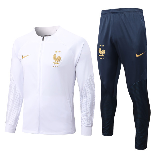 Spring New Mens White France Training Suit 2023/24