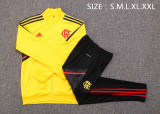 Mens Yellow Flamengo NewTraining Suit Jersey 2023/24