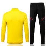 Mens Yellow Flamengo NewTraining Suit Jersey 2023/24