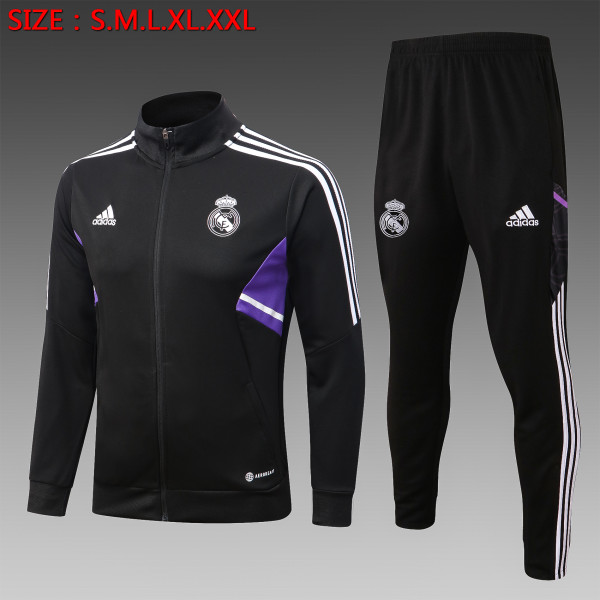 Mens New Suit  Black Real Madrid Training suit 23/24