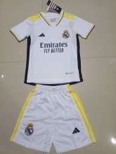 23/24 Real Madrid Home Kids Soccer Jersey