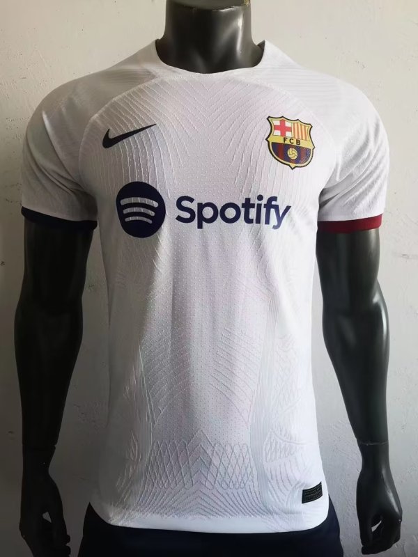 23/24 Barcelona White Jersey Player Version