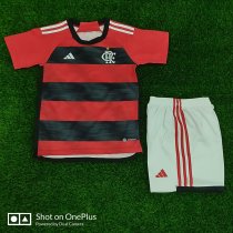 23/24 Flamengo Home Kids Soccer Jersey