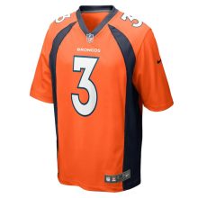 Men’s NFL Denver Broncos Russell Wilson Nike Orange Game