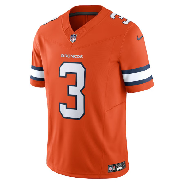 Men’s NFL Denver Broncos Russell Wilson Nike Vapor F.U.S.E. Limited Jersey – Orange