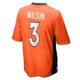 Men’s NFL Denver Broncos Russell Wilson Nike Orange Game