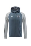Mens  Manchester United blue and gray windbreak 2023/24