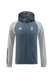 Mens  Juventus blue and gray windbreak 2023/24