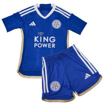 Kids Leicester City home jersey 2023/24