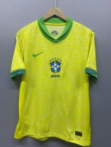 Mens Brazil yellow Soccer Jersey  2023/24