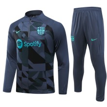 Mens Barcelona Gray Training Suit  2023/24