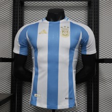 Mens Argentina home Jersey Player version 2024/25