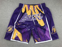 Mens Pockets Lakers swinger Purple NBA SHORT 2023/24
