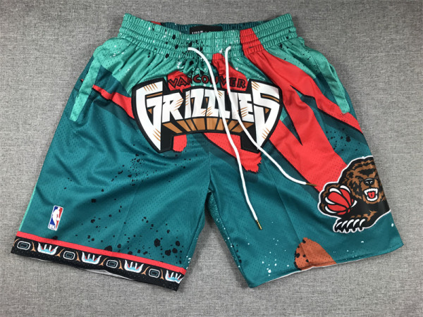 Mens Pockets Grizzly swinger Green NBA SHORT 2023/24