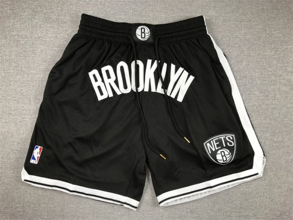 Mens Pockets Nets Black NBA SHORT 2023/24