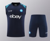 Mens Naples blue Vest short training 2024/25