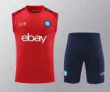 Mens Naples red Vest short training 2024/25