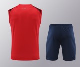 Mens Naples red Vest short training 2024/25